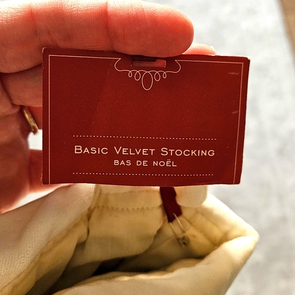 *NEW* Pottery Barn Red Velvet Stocking - Picture 2 of 3